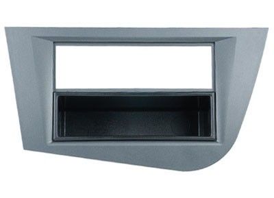 1-DIN frame Seat Leon 05-12 met bakje, grijs