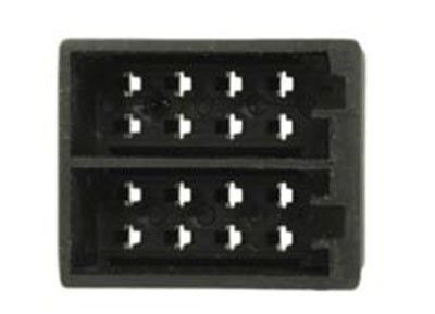 conn. vrouw. 16-pin ISO power+speaker f.2,8MM conn.,10 stuks