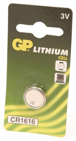 GP Lithium knoopcel CR1616, blister 1