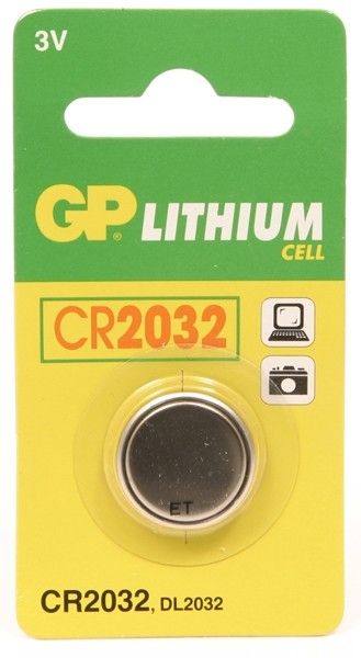 GP Lithium knoopcel CR2032, blister 1     (parrot mki)