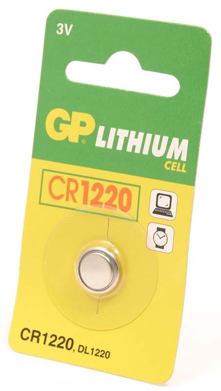 GP Lithium knoopcel CR1220, blister 1