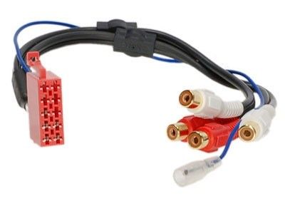 Passieve LOW LEVEL converter kabel 10-pin vrouwelijk > RCA