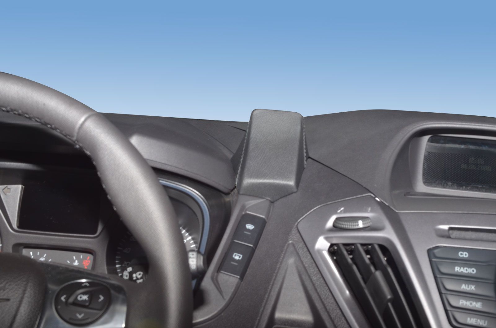 Kuda console Ford Transit / Tourneo Custom 12-18 Zwart