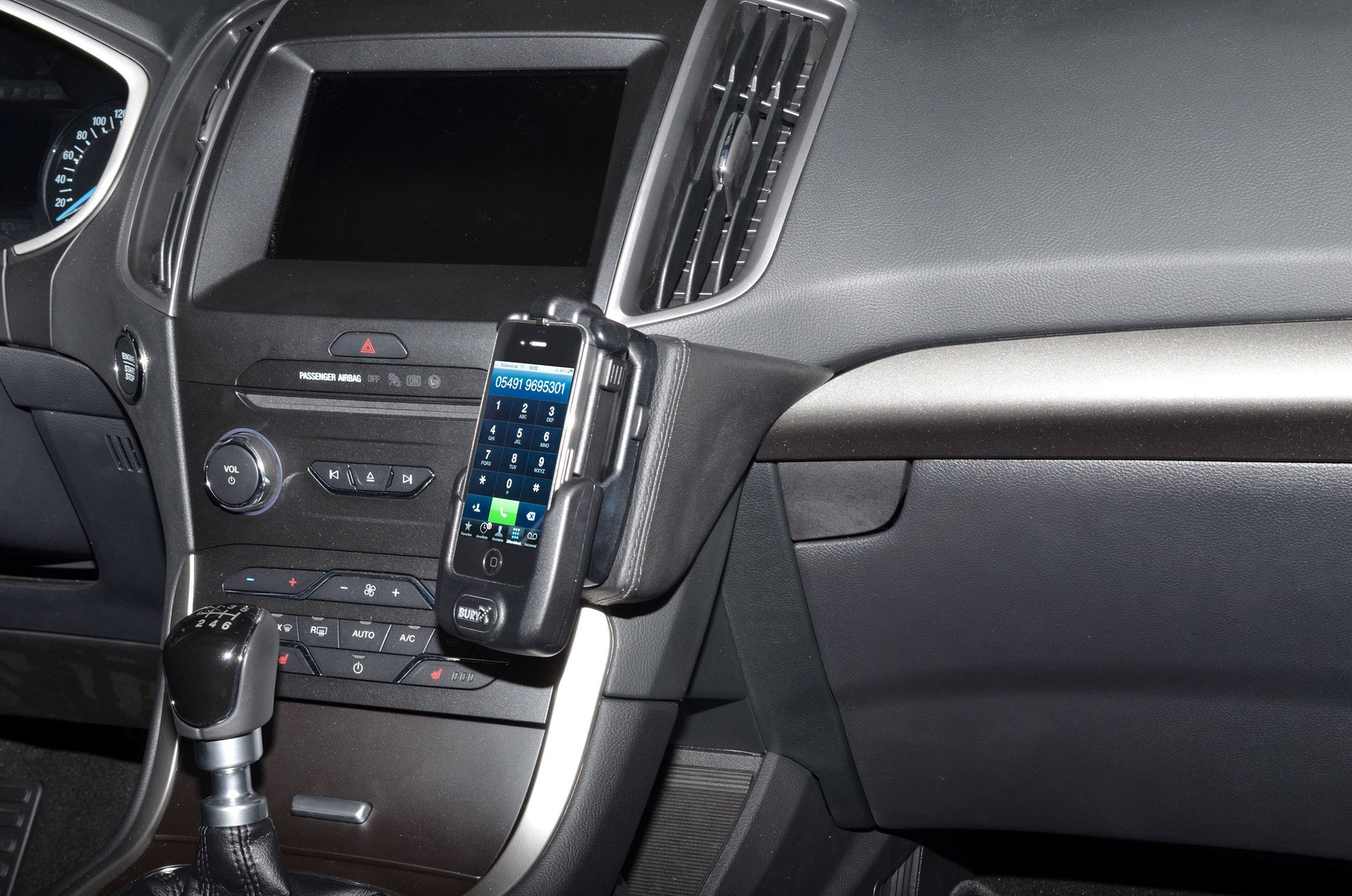 Kuda console Ford S-Max / Galaxy / Edge 15-22 Zwart
