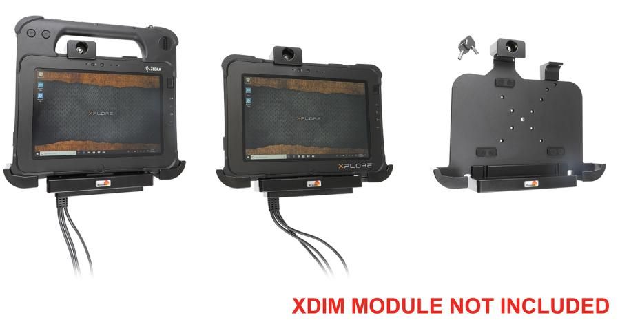Brodit houder Zebra Xplore L10/XPAD-met slot/XDIM module
