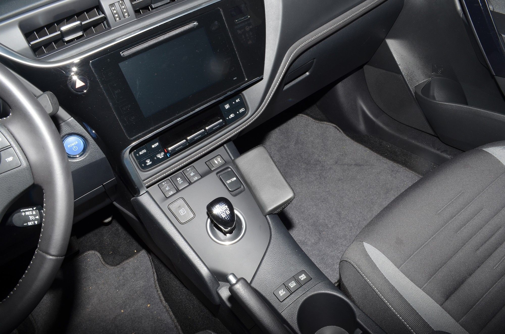 Kuda console Toyota Auris Hybrid 15-19 Zwart