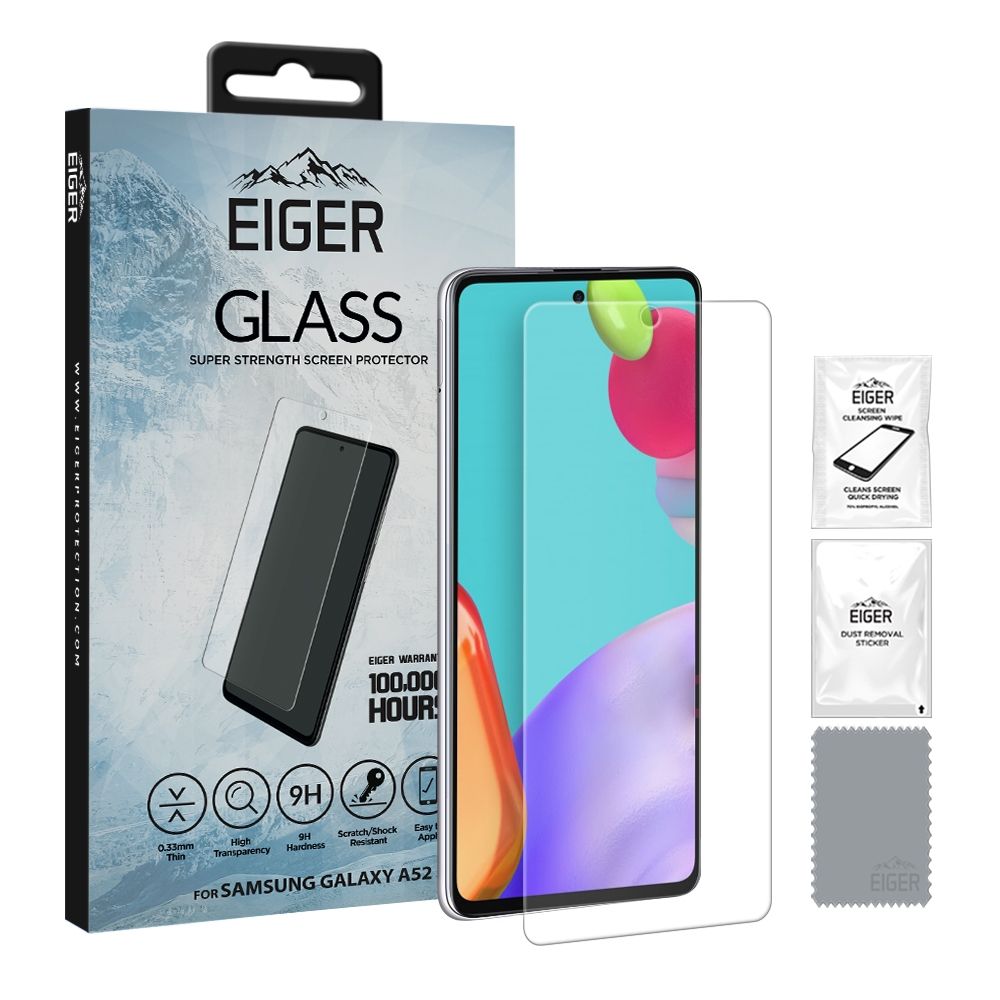 Eiger GLASS Screen Protector Samsung Galaxy A52/A52S- clear