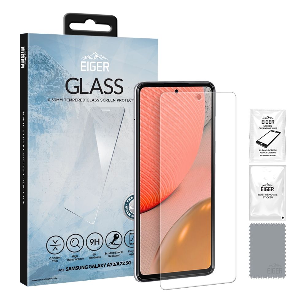 Eiger GLASS Screen Protector Samsung Galaxy A72- clear