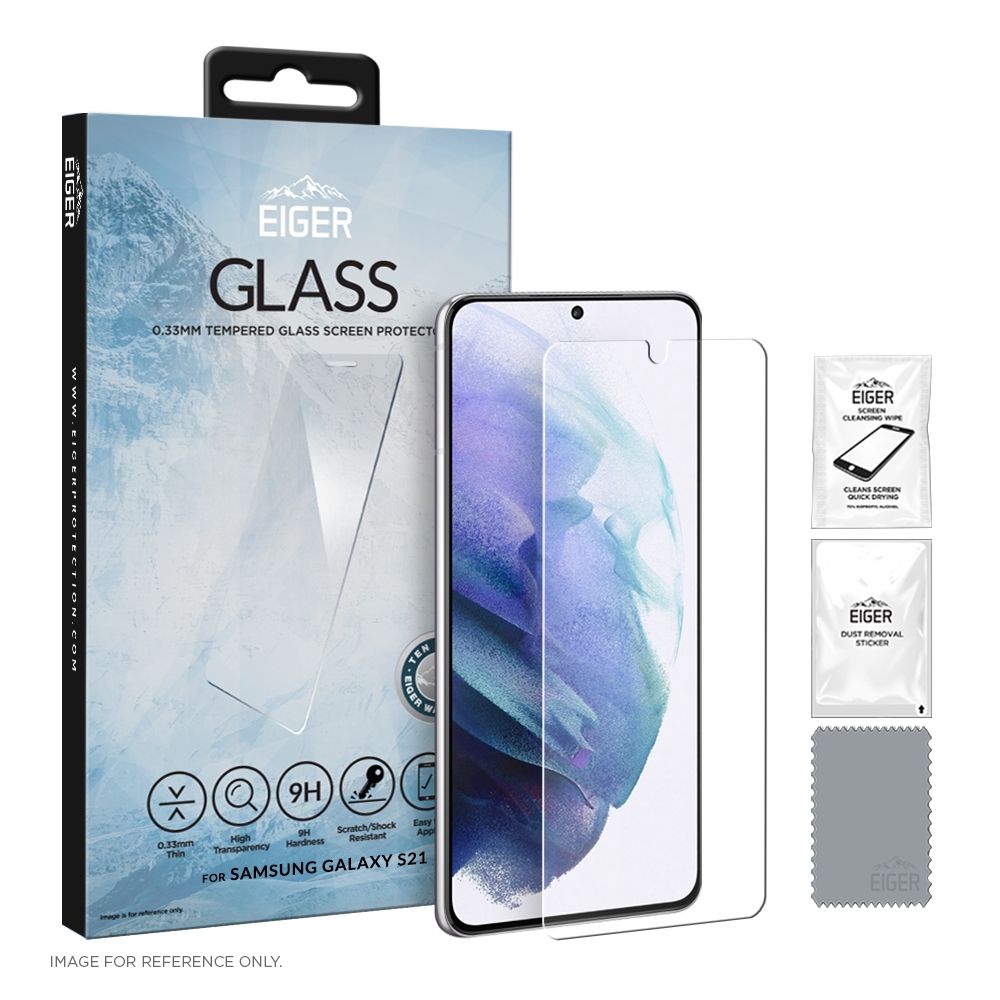 Eiger GLASS Screen Protector Samsung Galaxy S21- clear