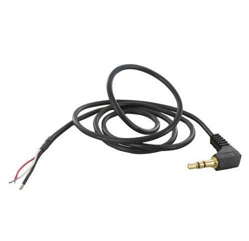 Audiokabel met 3.5mm jack M 90° 80cm open einde