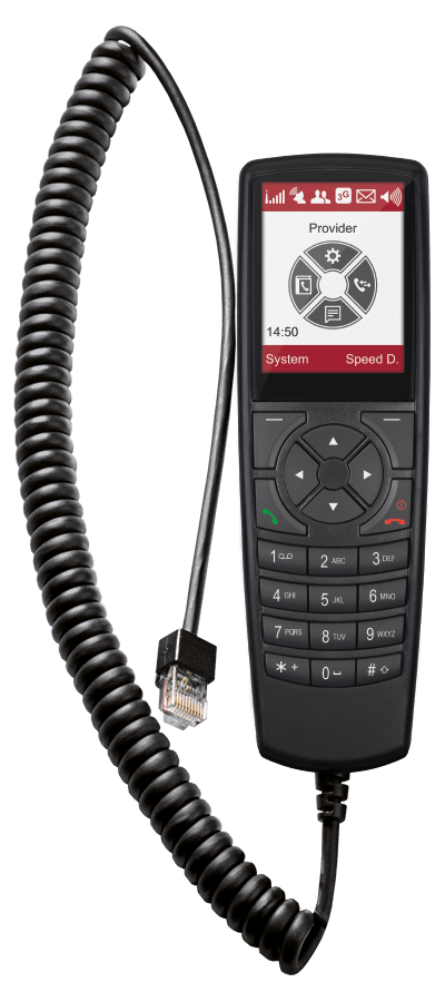 Pei Tel Handset HA 59 voor  PTcarphone 5xx kleurenscherm