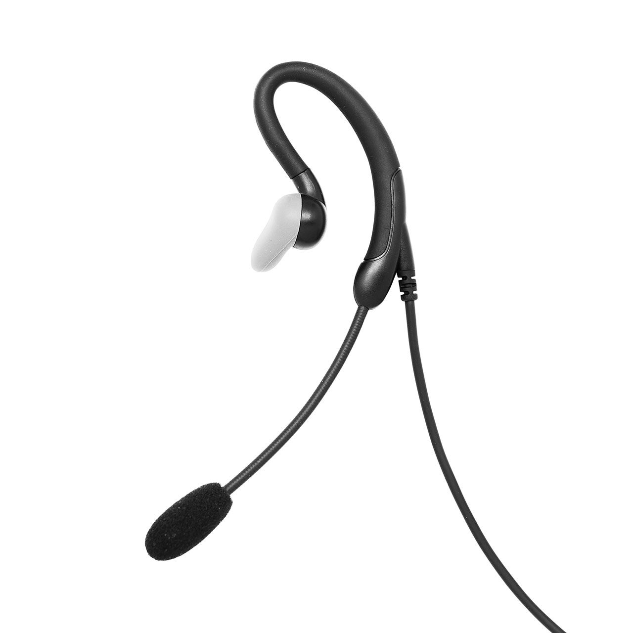CEECOACH mono headset met boom microfoon 3.5mm zwart