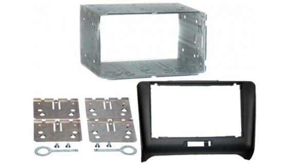 2-DIN frame Audi TT 06-14 met metalen kist, zwart