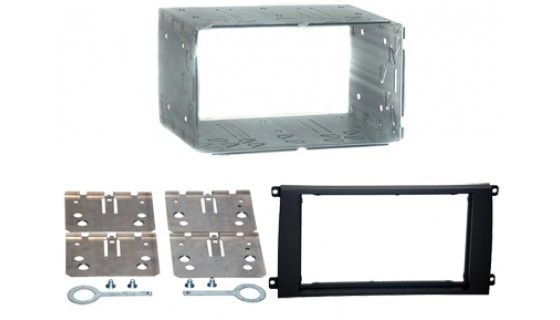 2-DIN frame Porsche Cayenne 02-10 zwart