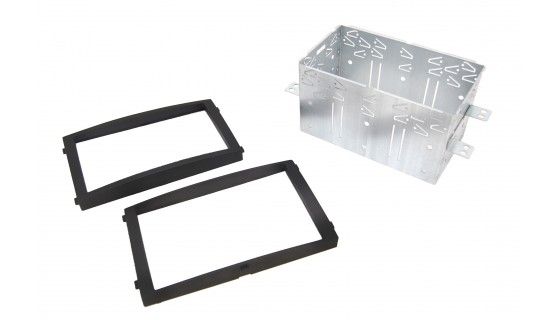 2-DIN frame Ssangyong Rexton 06-12, zwart