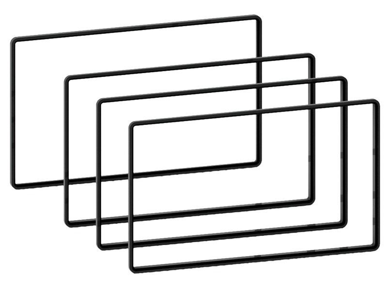 2-DIN frame Universeel rand 3 x 5mm / 1 x 2.5mm