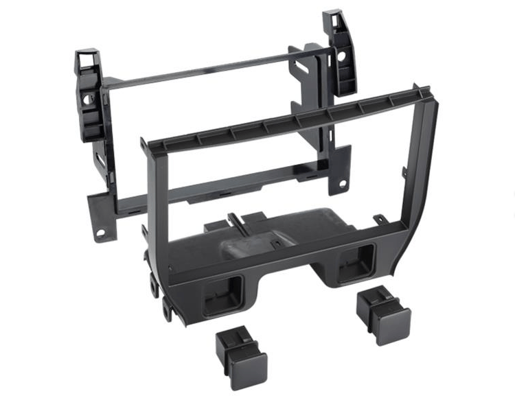 2-DIN frame Citroen C3, DS3, 09-16 zwart