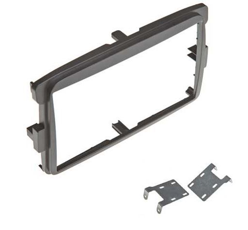 2-DIN frame Dacia Duster, Logan, Sandero, Dokker 12-17 grijs