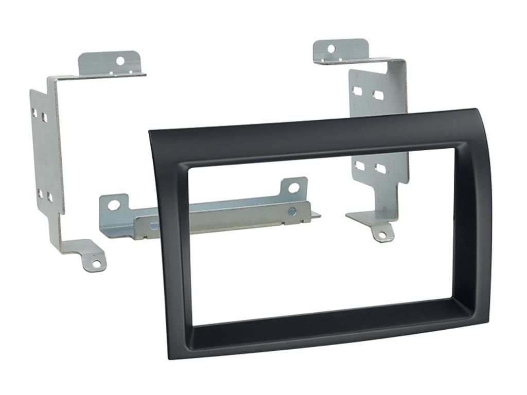 2-DIN frame Fiat Ducato 12-14 open dash, zwart