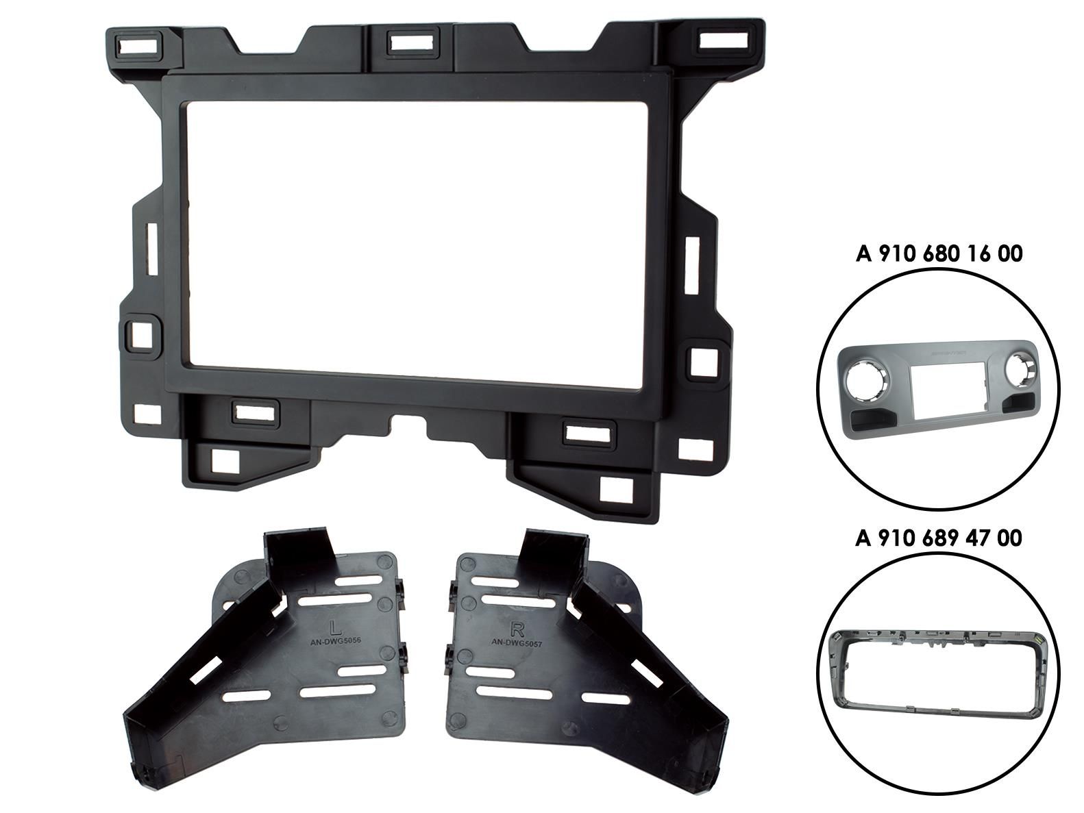 2-DIN frame Mercedes Sprinter (W907/10) 18- OEM mbux 7/10"