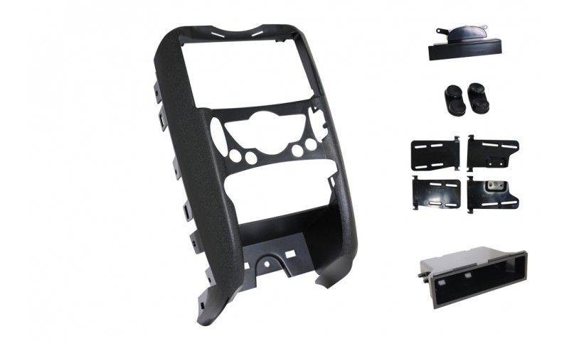 2-DIN frame Mini Cooper (R55,56,57) 06-14 zwart