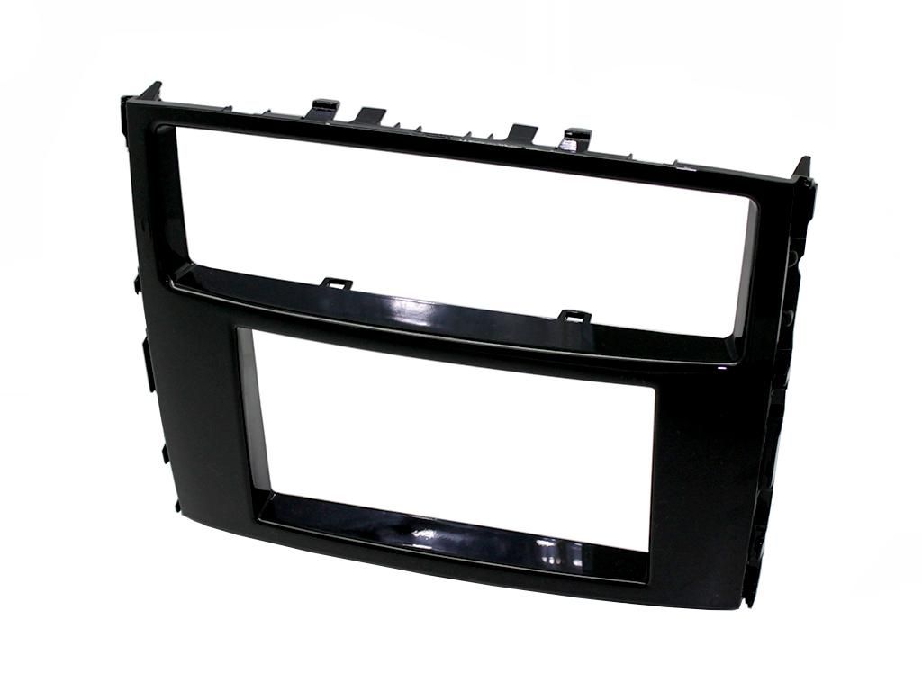 2-DIN frame Mitsubishi Pajero 14-19, piano zwart