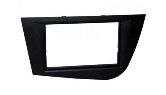 2-DIN frame Seat Leon 05-12 zwart