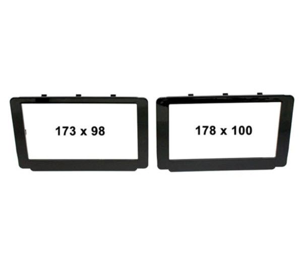 2-DIN frame Toyota Hilux 15-18 zwart