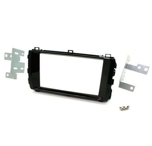 2-DIN frame Toyota Auris 12-16 Hilux 12-16 Piano zwart
