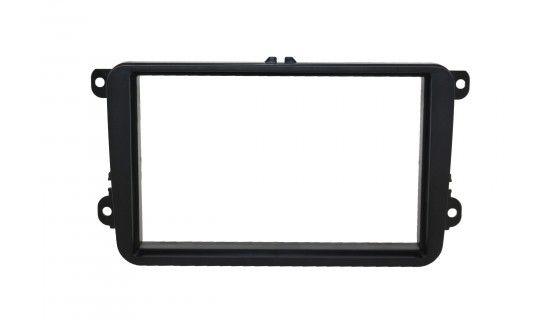 2-DIN frame Skoda, VW Golf 5-6, T5 08-15 zwart