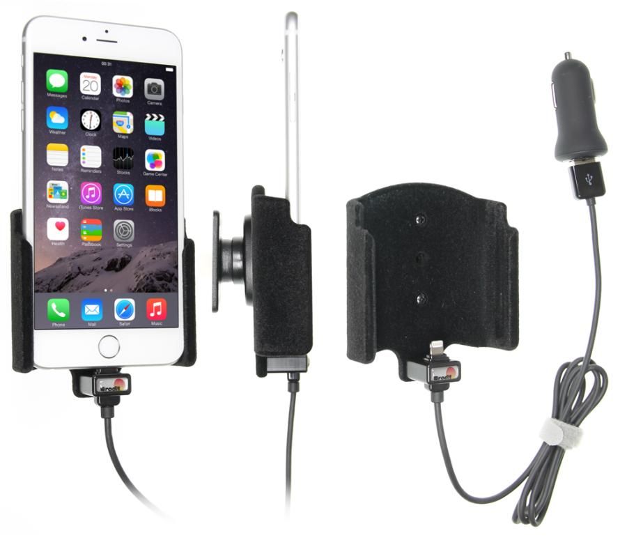 Brodit h/l Apple iPhone 8 Plus/Xs Max USB sig.plug-padded