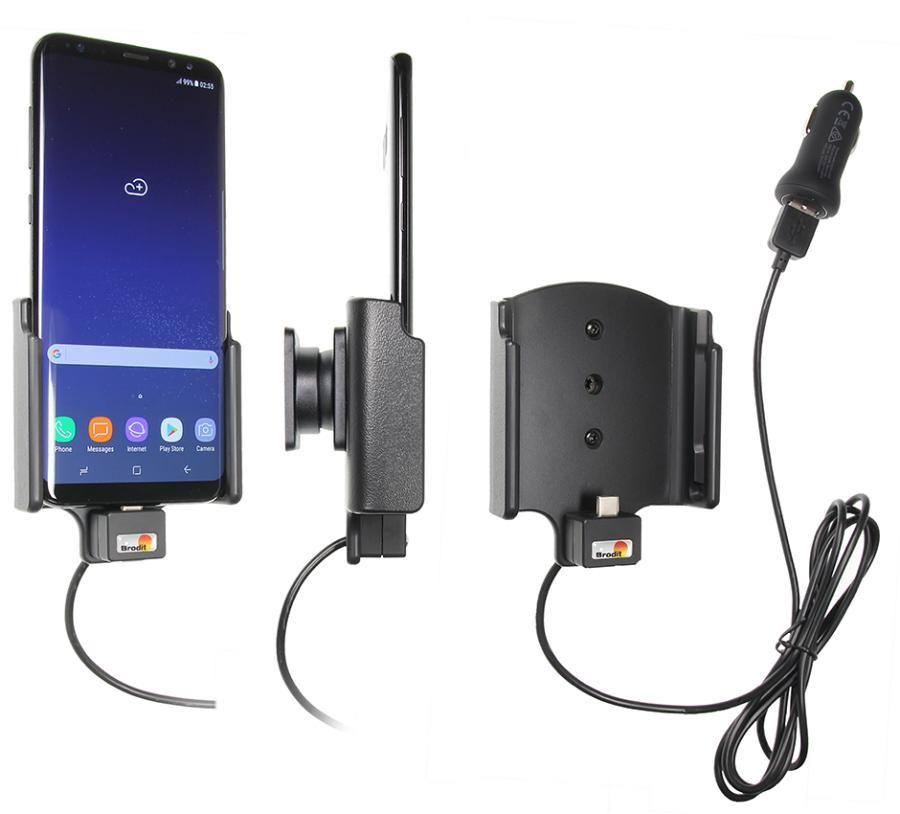 Brodit houder/lader Samsung Galaxy S8 Plus USB sig.plug