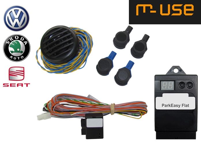 Parkeasy kit PDC interface4 flat sensors & View to display
