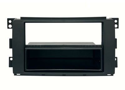 1-DIN frame Smart Fortwo 07-10 ForFour 04-06 zwart