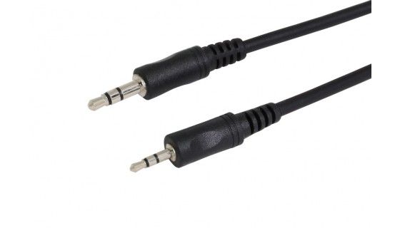 Audio kabel 2.5mm Jack M - 3.5mm Jack M stereo 2.5m