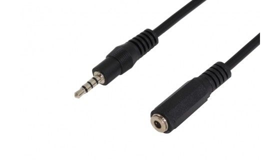 Audio kabel A/V 3.5mm Jack M - 3.5mm Jack F stereo 2.5m