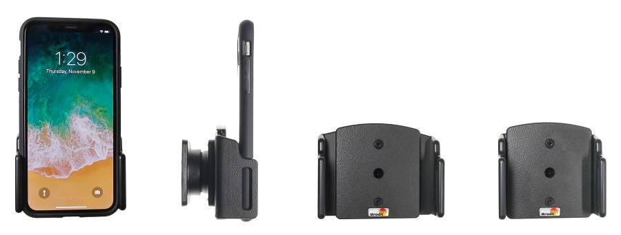 Brodit adjustable holder Apple iPhone Xs/XR/11 70-83/2-10mm
