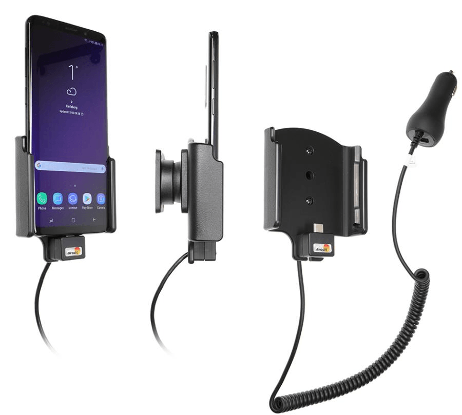 Brodit holder/charger Samsung Galaxy S9 Plus cig.plug