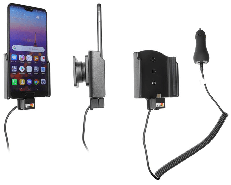 Brodit holder/charger Samsung Galaxy A7 (2018) cig.plug