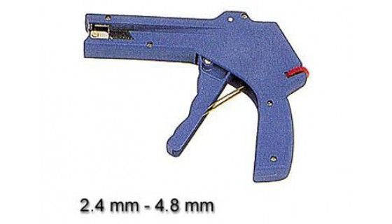 Cable tie gun, for cable ties  2,4 - 4,8 mm