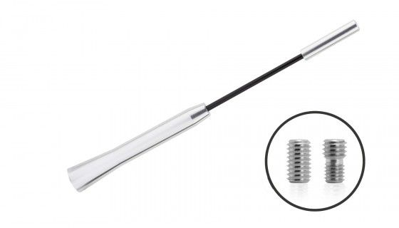 Antenne telescoop, 5mm draad pin 17cm alu-staal AM/FM