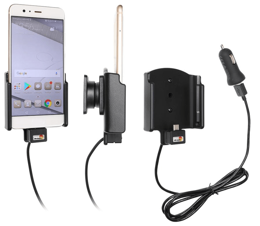 Brodit houder/lader Huawei P10 Plus USB sig.plug