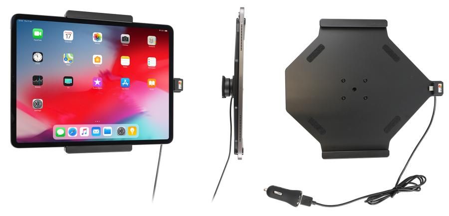 Brodit houder/lader Apple iPad Pro 12.9 USB sig.plug ('18-)