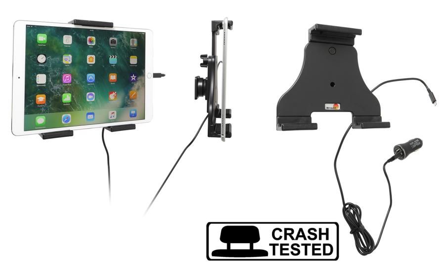 Brodit AH tablet adjust.140-195mm USB sig.plug-lightning