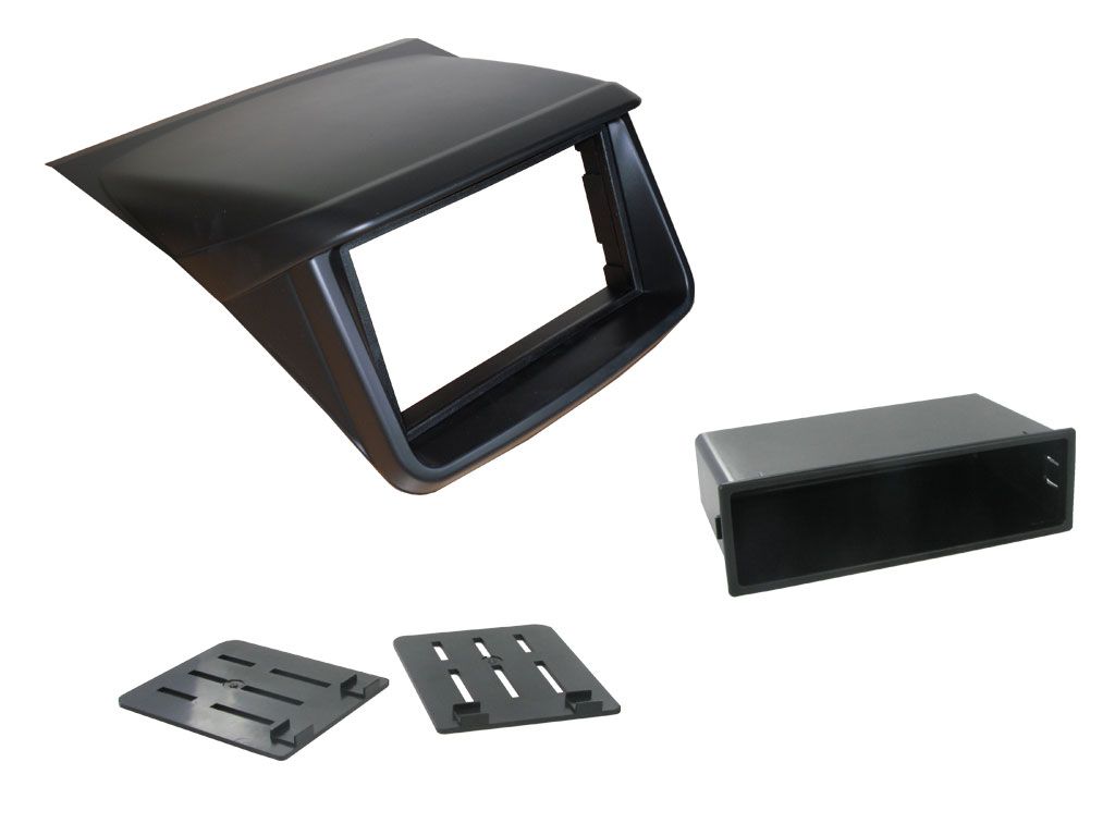 2-DIN frame Mitsubishi L200 06-15, zwart