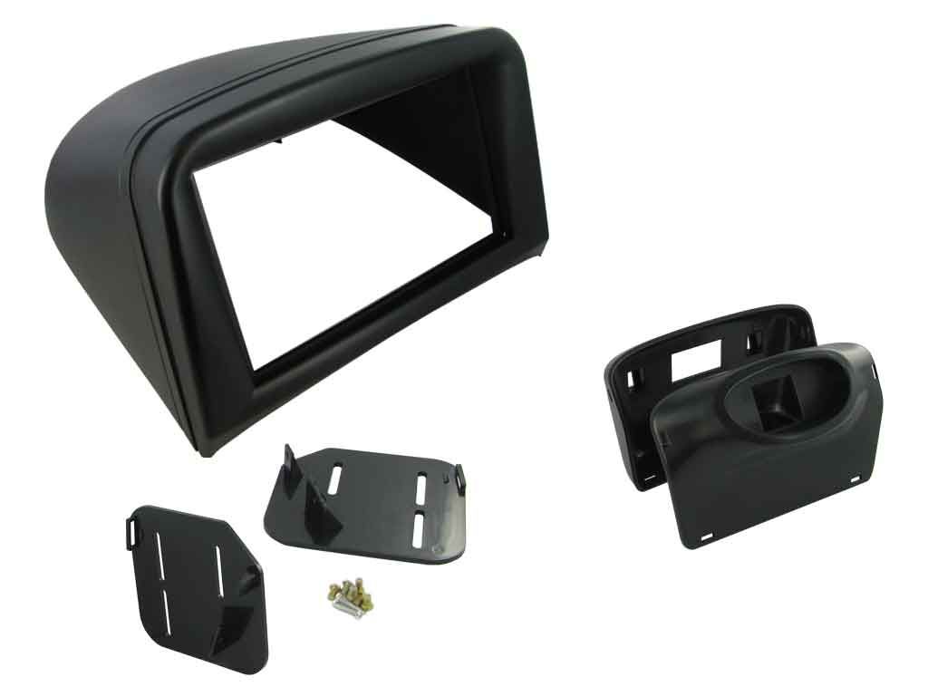 2-DIN frame Peugeot 206 98-09 zwart