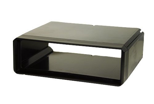 1-DIN frame Universeel ISO onderbouwbakje, zwart