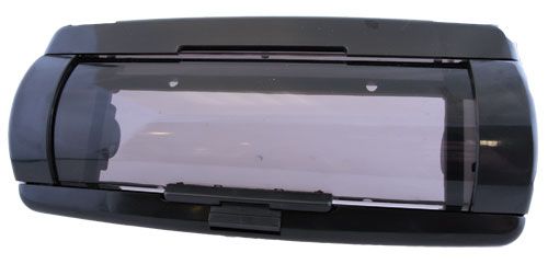 1-DIN frame Universeel front met waterdichte afscherming, zw