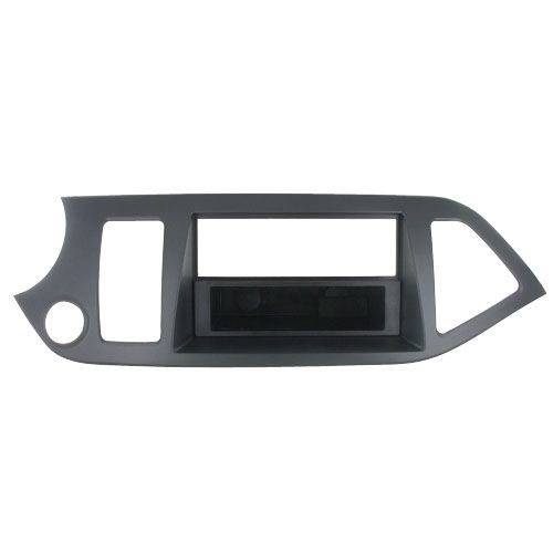 1-DIN frame Kia Picanto 11- met start/stop gat, zwart