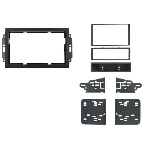 2-DIN frame Chrysler 300, Caliber, Jeep Compass 05-11, zwart